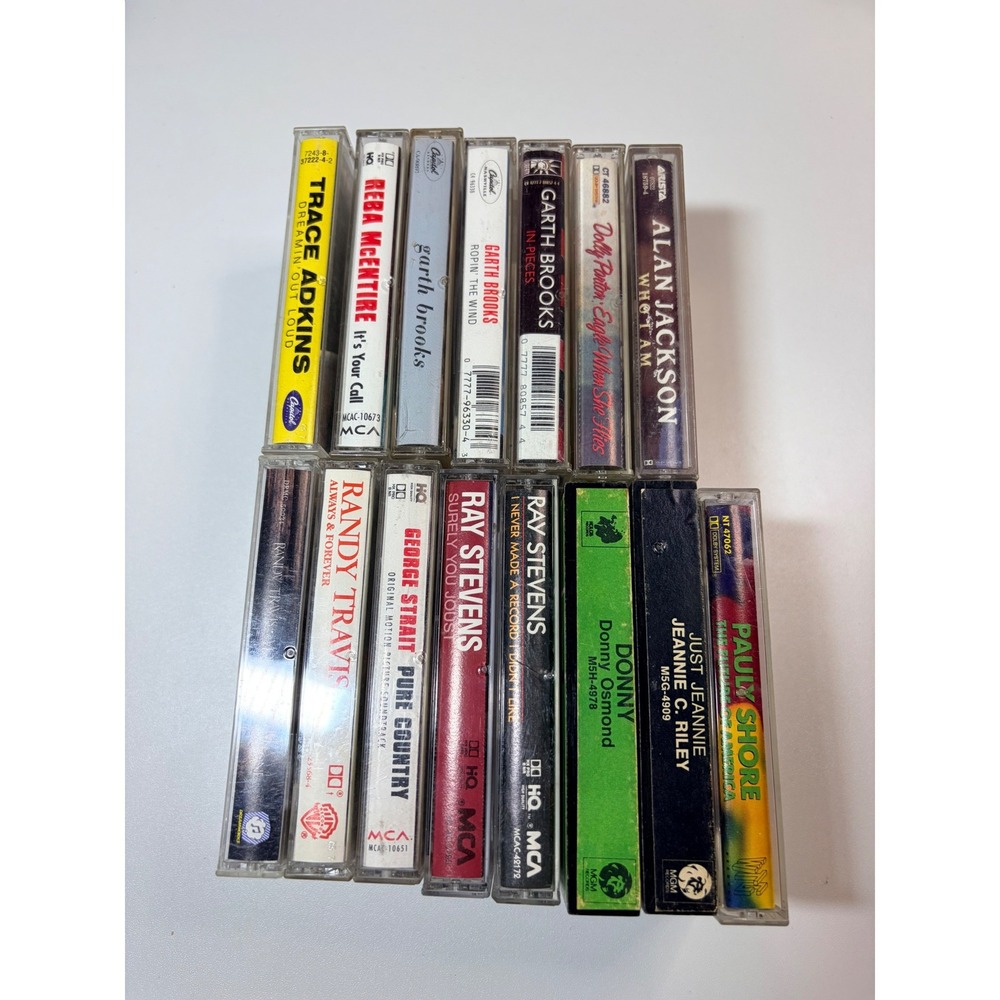 Lot of 15 Vintage Cassette Tape Cases & J-Cards (No Cassette tapes included) - Picture 9 of 9